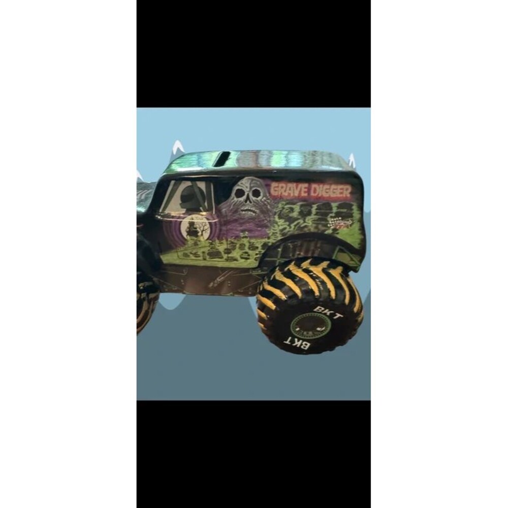Monster Jam Grave Digger Ceramic Piggy Band - Picture 6 of 10
